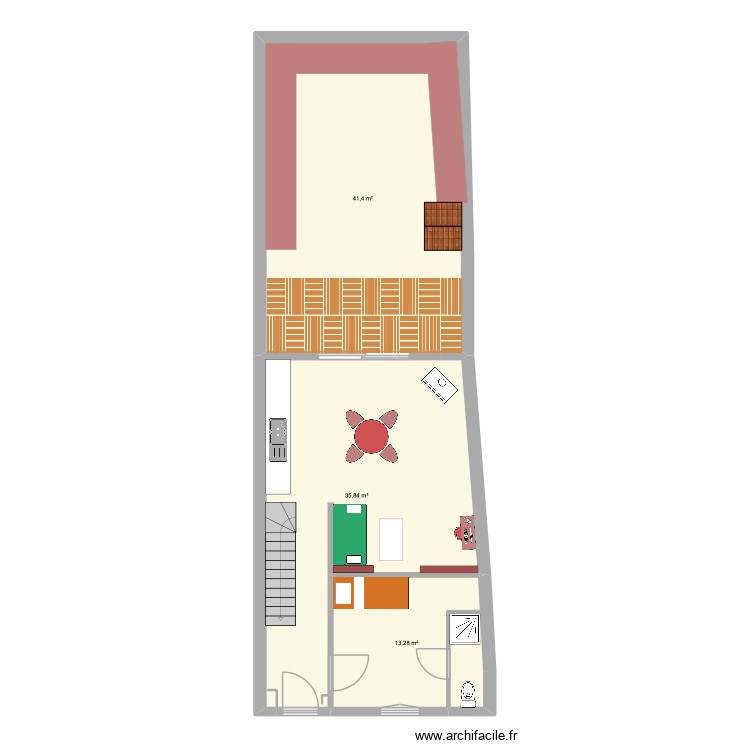 Valmy RDC essai studio 1. Plan de 0 pièce et 0 m2 Valmy RDC essai studio 1. Plan de 0 pièce et 0 m2