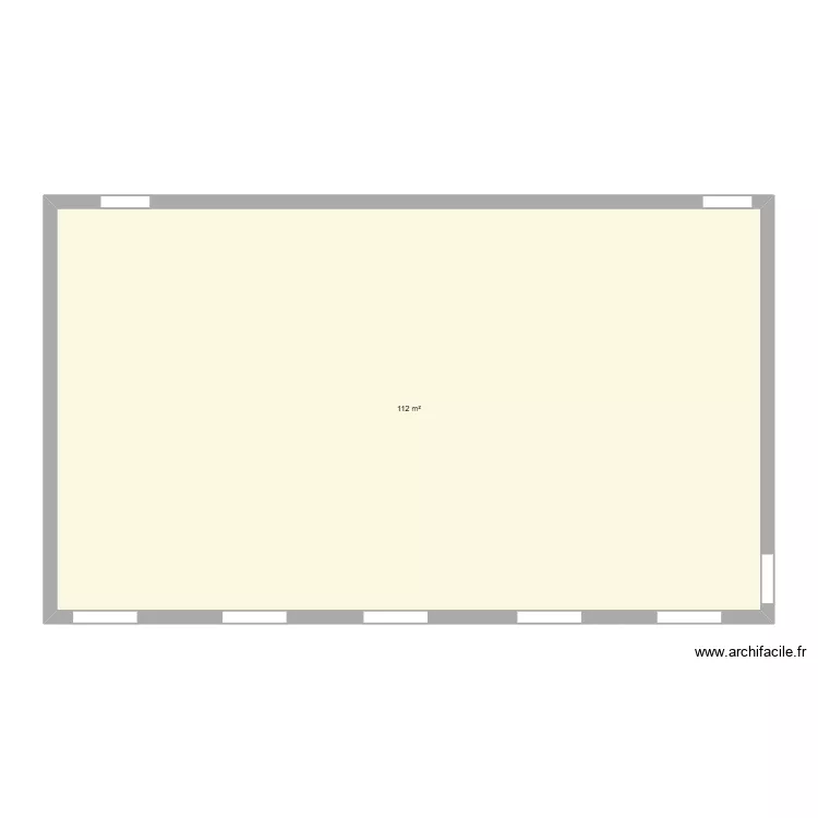 salle de classe. Plan de 1  et 112 m²