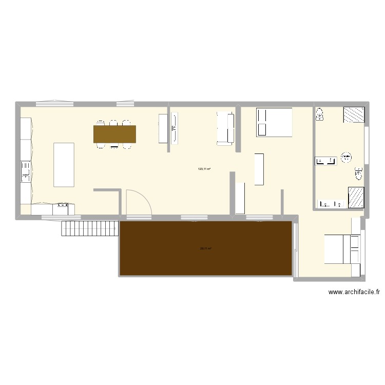 Appartement Soignies6. Plan de 2 pièces et 152 m2