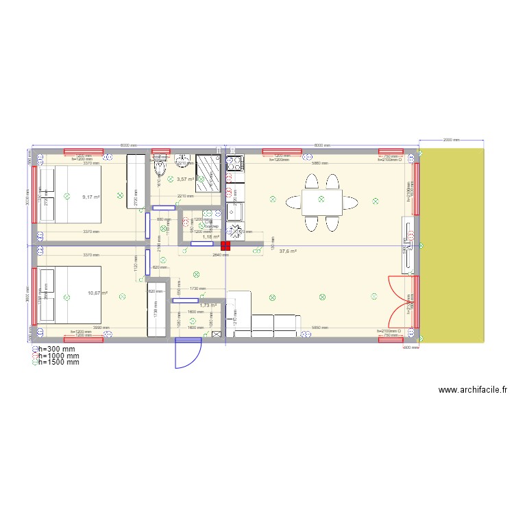 barn Зверково Эл. Plan de 7 pièces et 74 m2