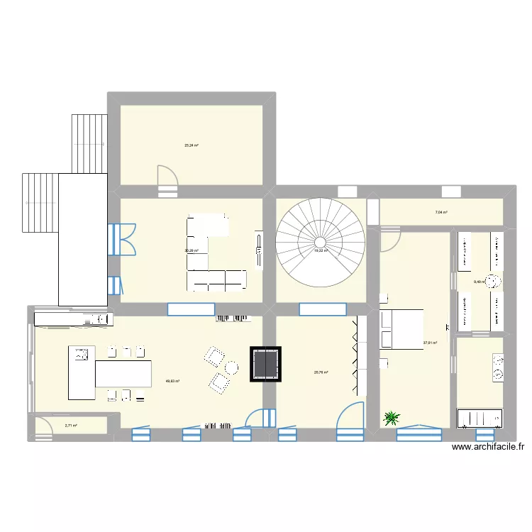 St Martin véranda aménagement Gaelle. Plan de St Martin véranda aménagement Gaelle. Plan de