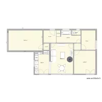 Cuisine avec modification de l'ouverture de la cuisine