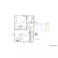 Salon avec separation + Chambre + SDB