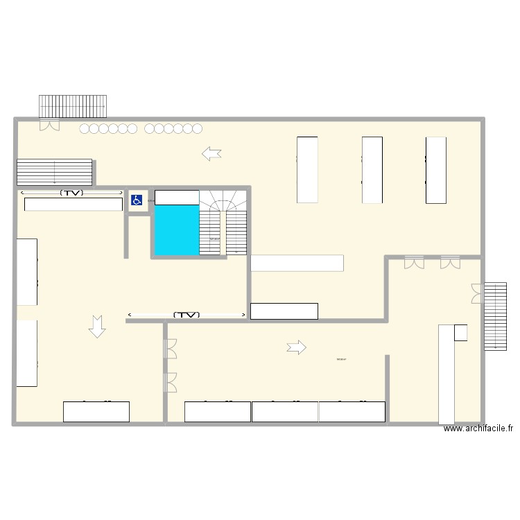 unisens. Plan de 3 pièces et 725 m2