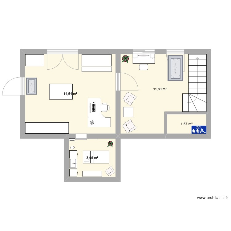 PLAN DE L'INTITUT DU BAS ELENA. Plan de 0 pièce et 0 m2