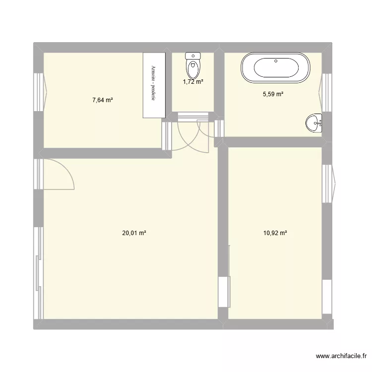 appart. Plan de 5 et 46 m² appart. Plan de 5 et 46 m²