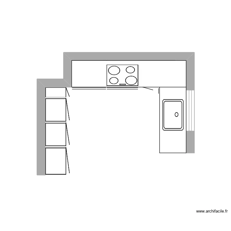 cuisine maison. Plan de 
