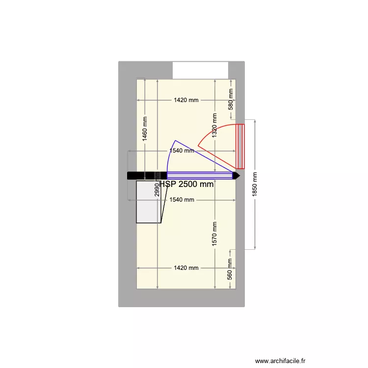 Local Electrique actuel 2. Plan de 