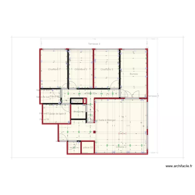 PLAN ELECTRIQUE /  V4. Plan de 13  et 95 m²