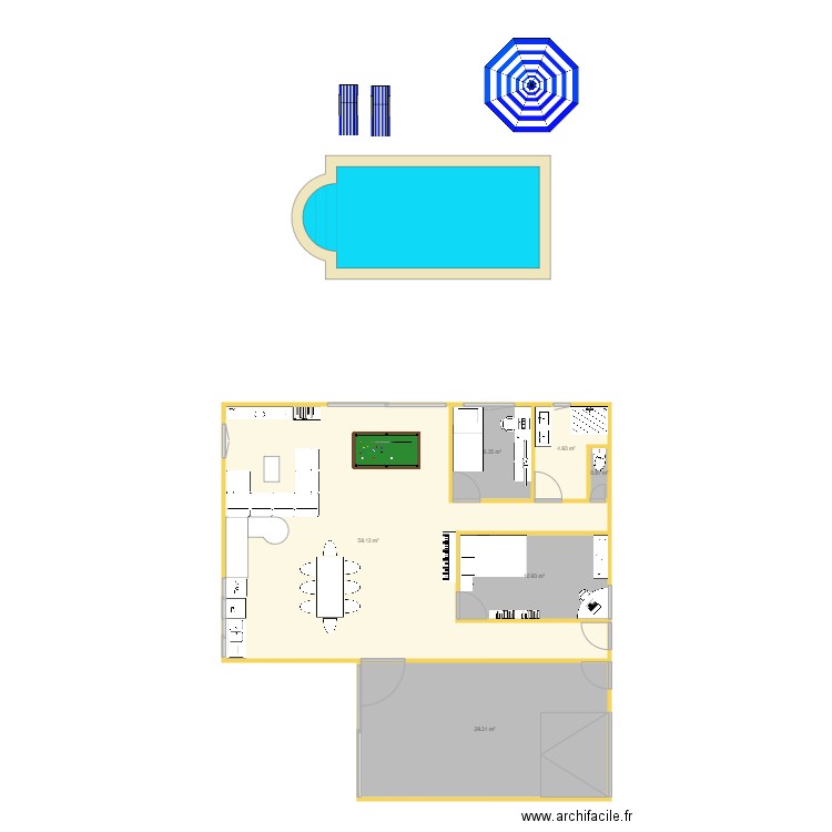 la amison de la bonne femme. Plan de 0 pièce et 0 m2