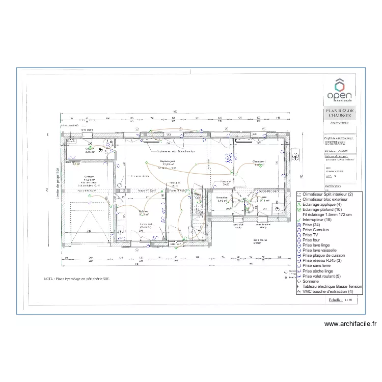 COLCHIDE RDC. Plan de 