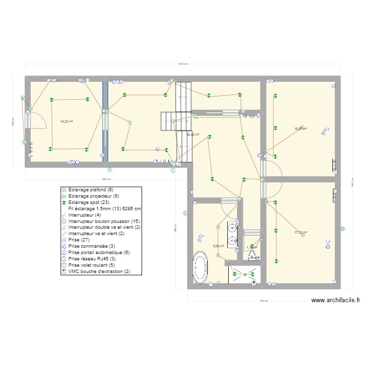 étage 2.0. Plan de 0 pièce et 0 m2