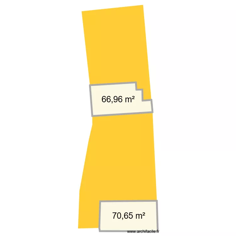 Alexis - plan d'implantation. Plan de 2 et 138 m² Alexis - plan d'implantation. Plan de 2 et 138 m²