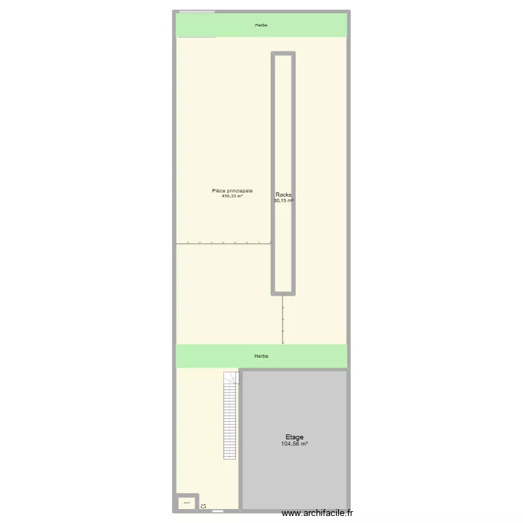 Comp USOD. Plan de 4  et 633 m²