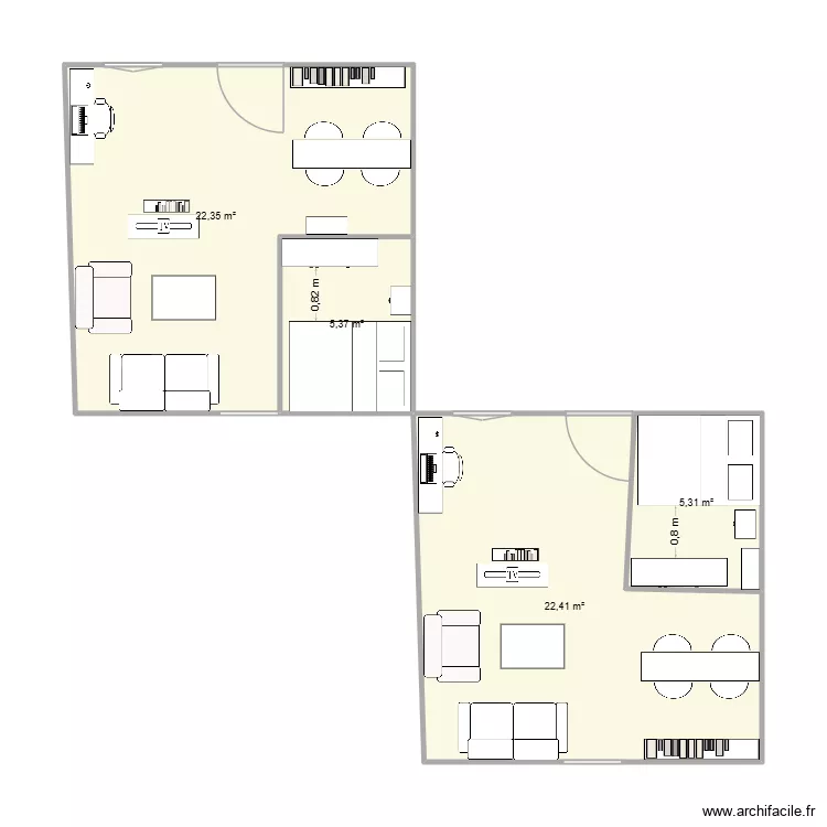 DAB. Plan de 4 et 55 m² DAB. Plan de 4 et 55 m²