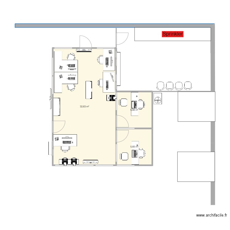 Bureau Reception IDC23 2024-11. Plan de 0 pièce et 0 m2