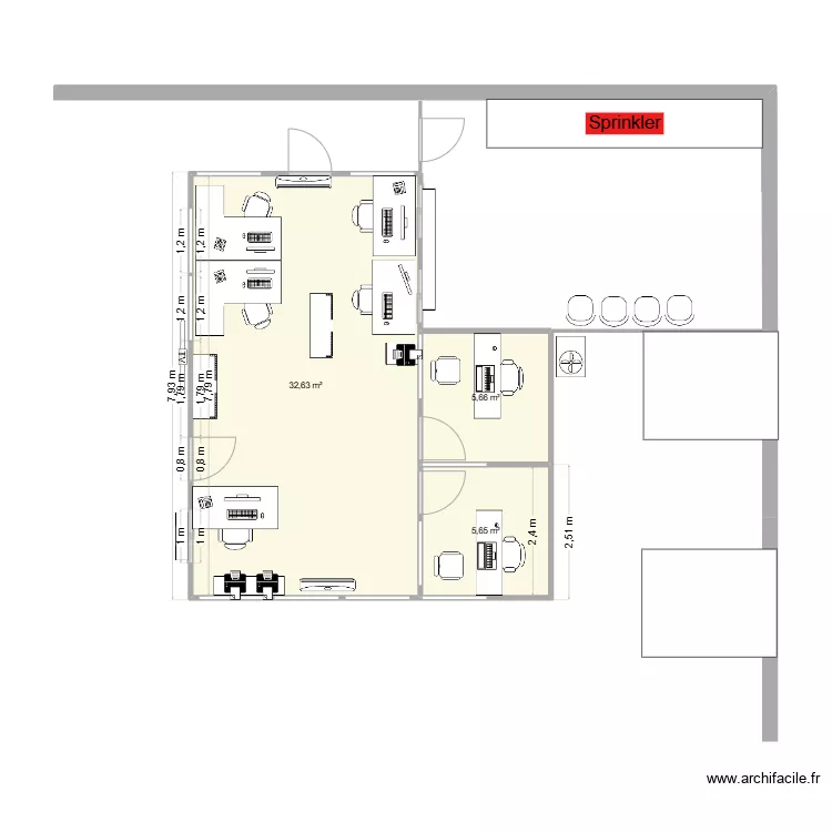 Bureau Reception IDC23 2024-11. Plan de 