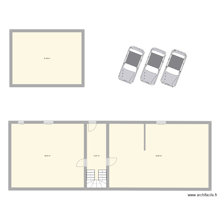 BRAINE. Plan de 4 pièces et 164 m2