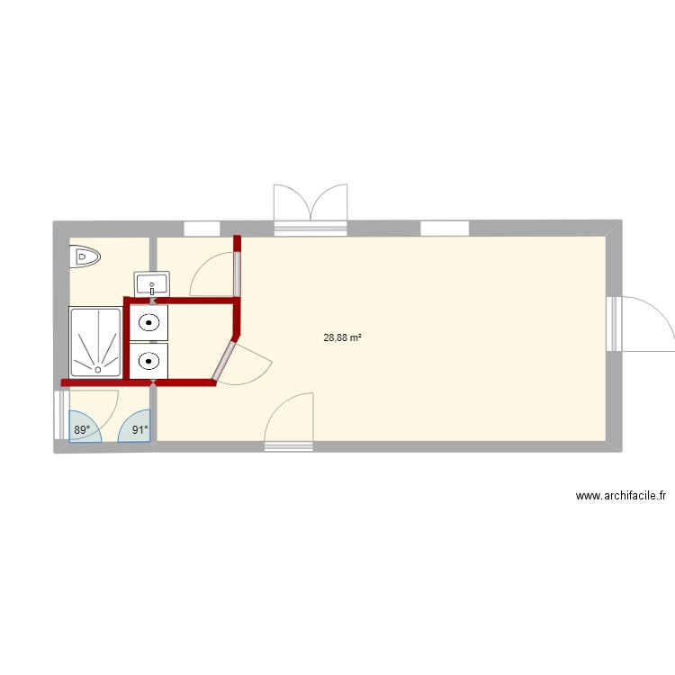 Cuisine Edith. Plan de 0 pièce et 0 m2