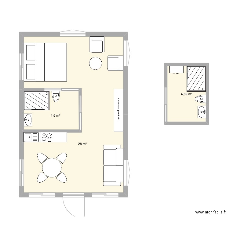 PLAN DOUBLE B. Plan de 0 pièce et 0 m2