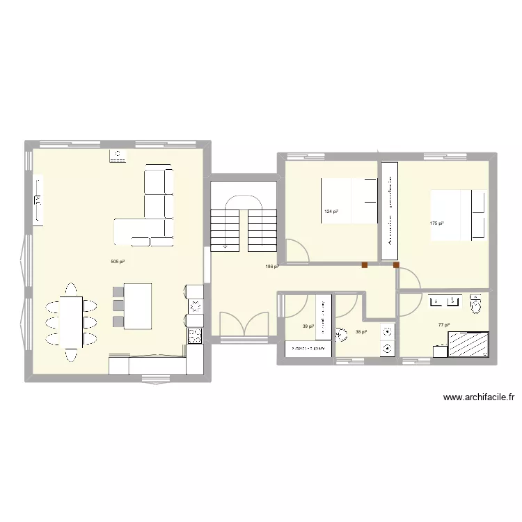Chalet v2. Plan de 7 et 106 m² Chalet v2. Plan de 7 et 106 m²
