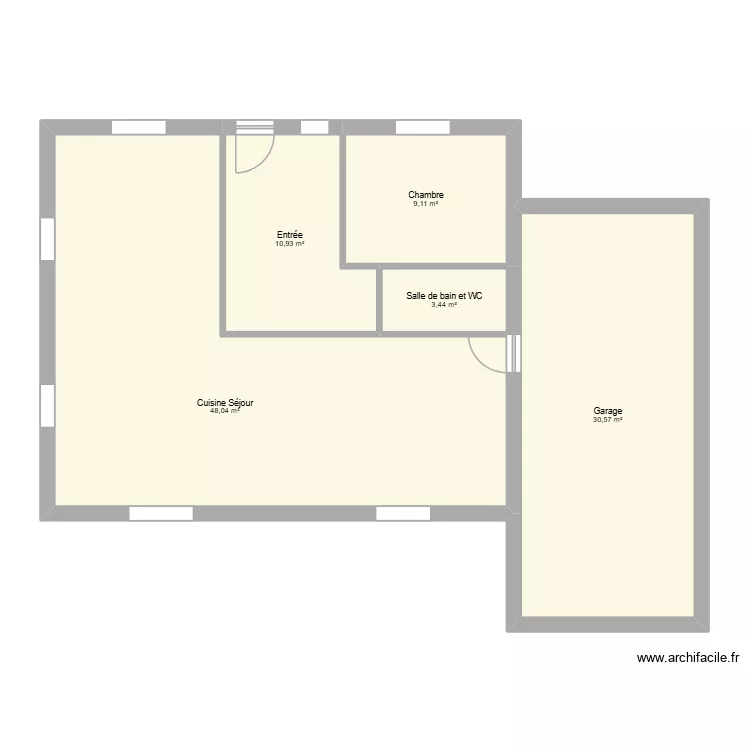 233 hesdin. Plan de 5  et 102 m²