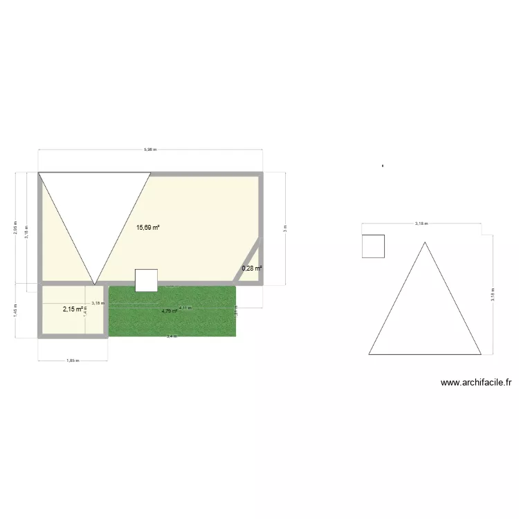 terrasse piscine 4. Plan de 3 et 18 m² terrasse piscine 4. Plan de 3 et 18 m²