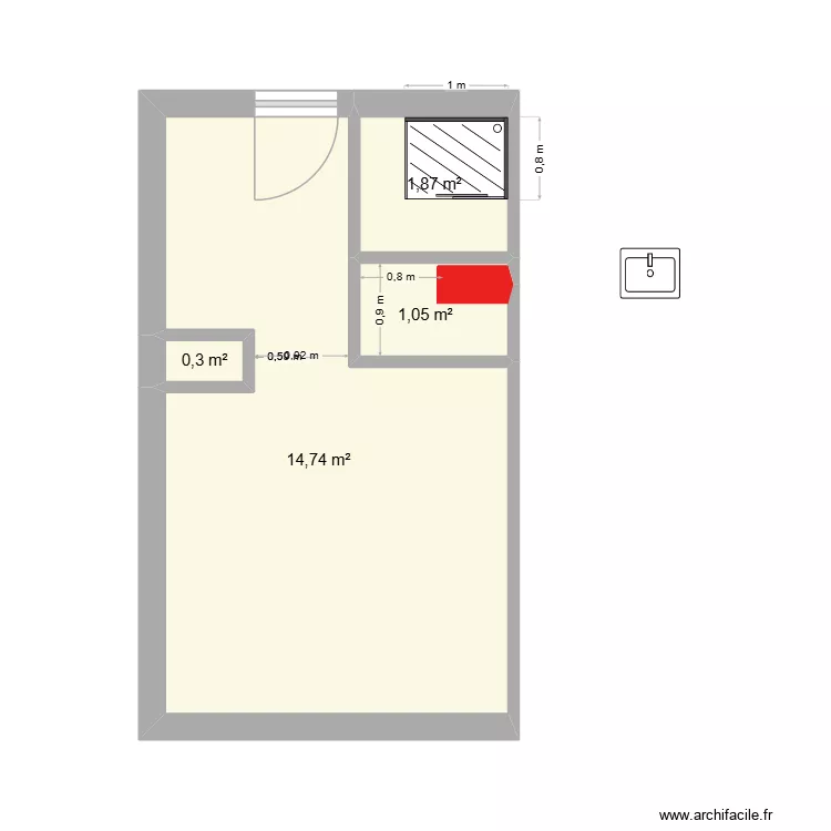 MTSAX 3. Plan de 4  et 18 m²