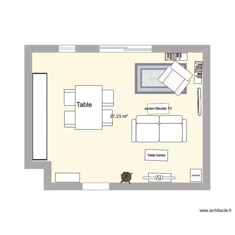 sejourC. Plan de 1 Pièce et 27 m² sejourC. Plan de 1 Pièce et 27 m²