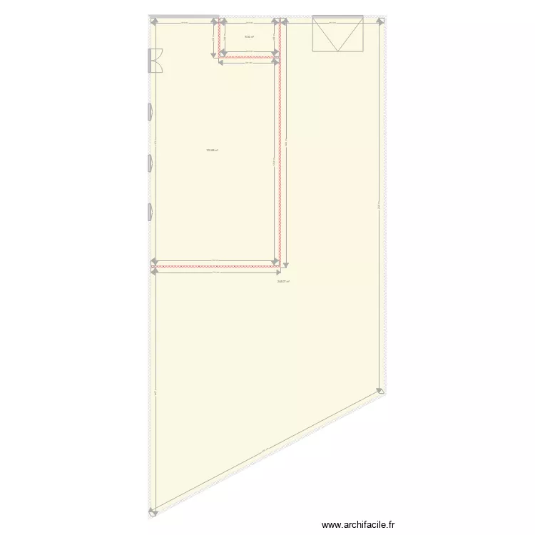 BUREAUX ST PERAY. Plan de 3  et 357 m²