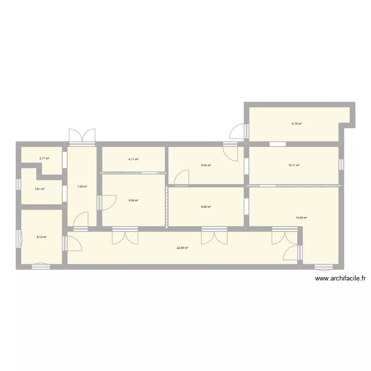 Maison capesterre. Plan de 