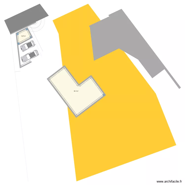 carport. Plan de 3  et 202 m²