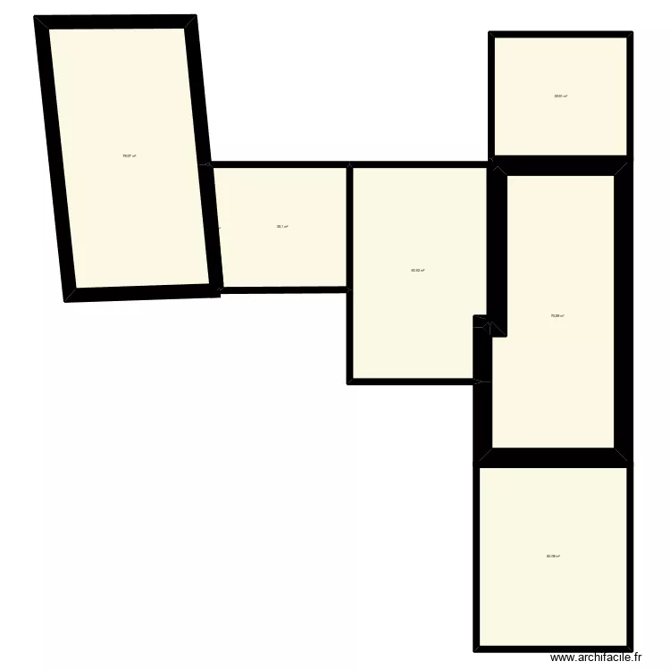 PROJET GRANGE 2026. Plan de 8  et 345 m²