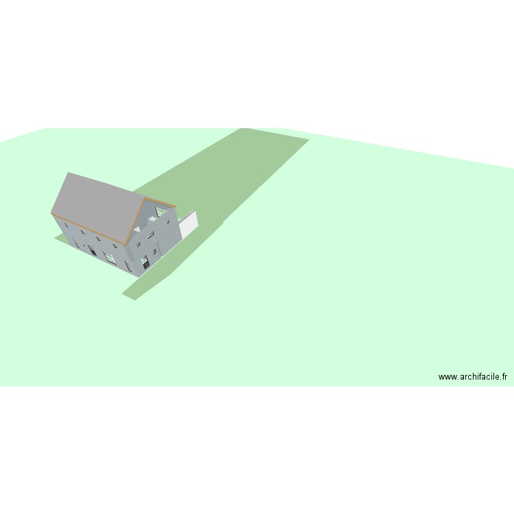 version2D. Plan de 5 pièces et 93 m2