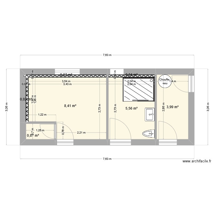 NEW-GAR-2. Plan de 7 pièces et 19 m2