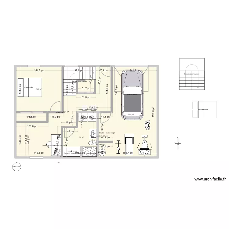 plan 8. Plan de 5  et 78 m²