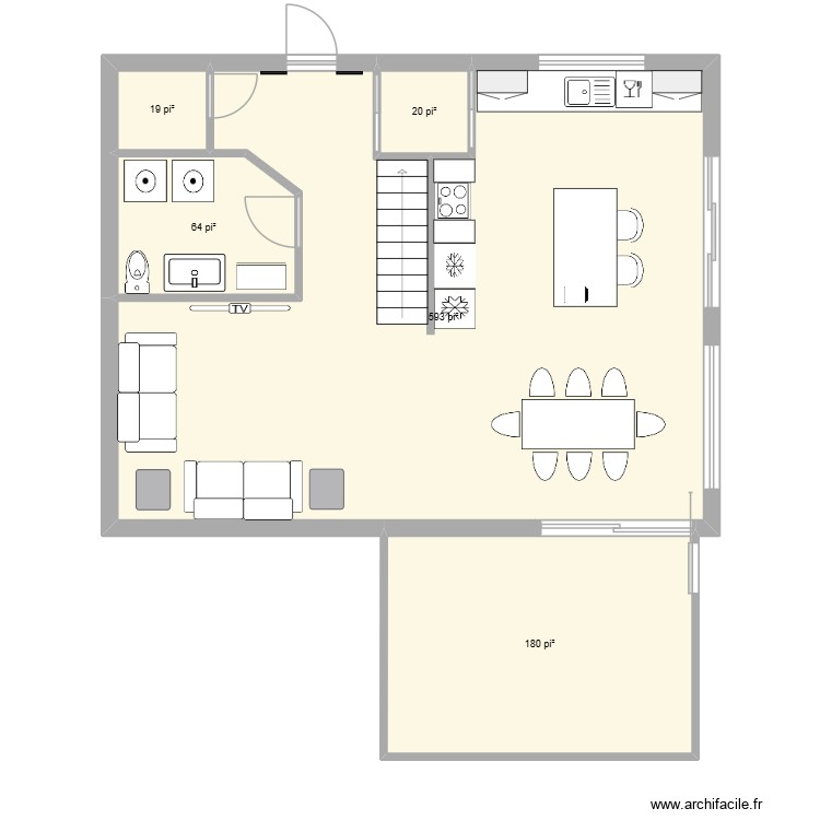 chalet. Plan de 0 pièce et 0 m2