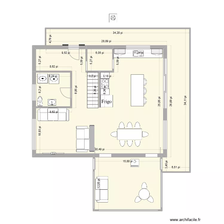 chalet. Plan de 4 et 116 m² chalet. Plan de 4 et 116 m²