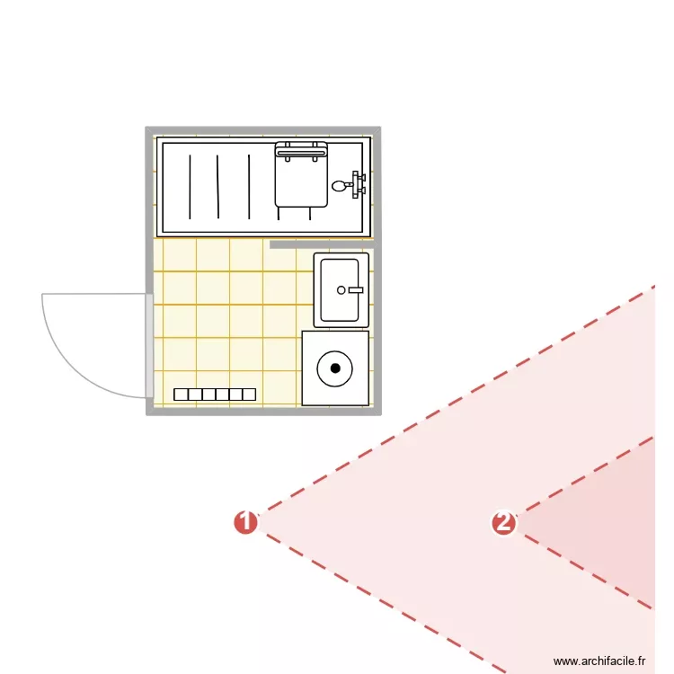 Djilali. Plan de 1 Pièce et 4 m² Djilali. Plan de 1 Pièce et 4 m²