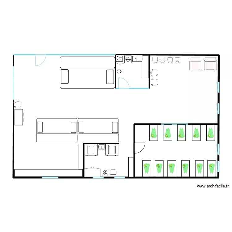 section bébés. Plan de section bébés. Plan de