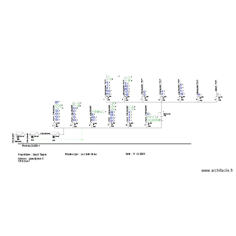 plan david taquin unifilaire  ok. Plan de 0 pièce et 0 m2