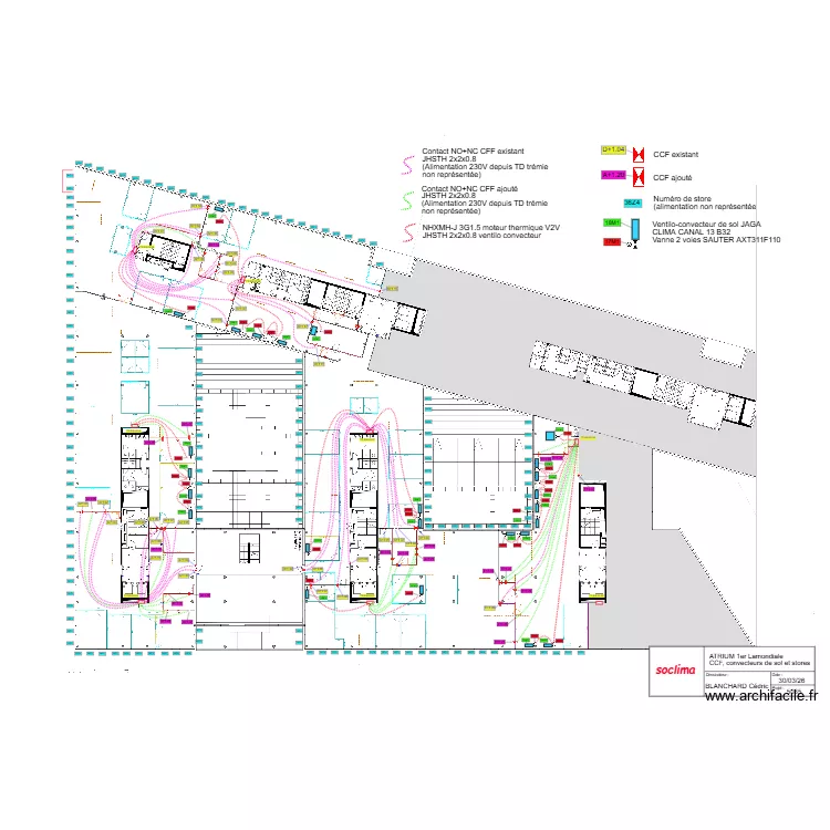 emporium r+1 - CCF + contacts fenetres. Plan de 