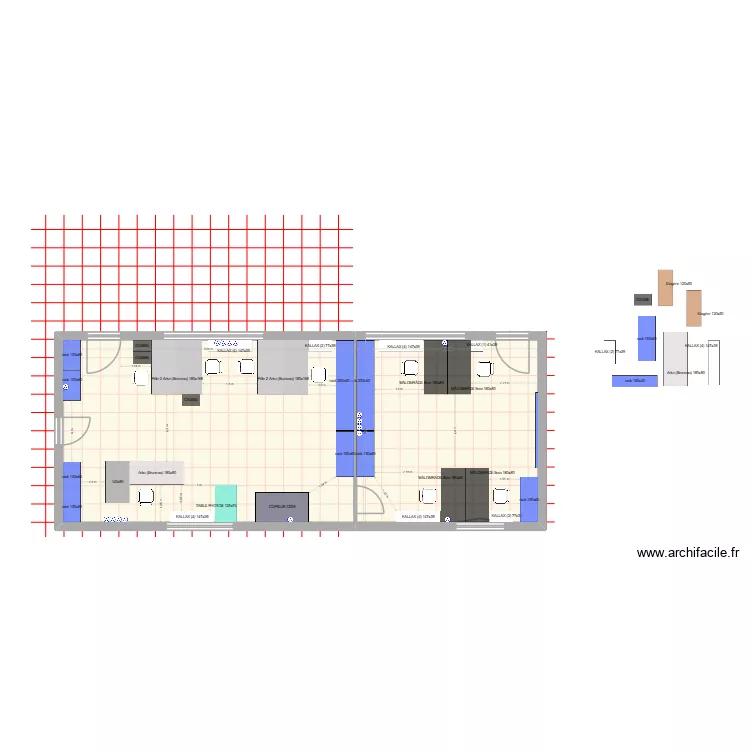 VELAINE v07. Plan de 2  et 93 m²