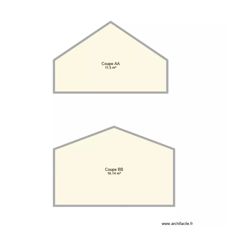 NOVARINI Coupes. Plan de 