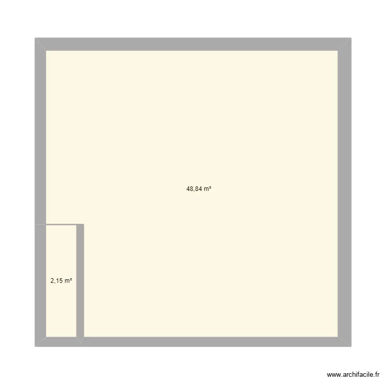 maison. Plan de 2  et 51 m²