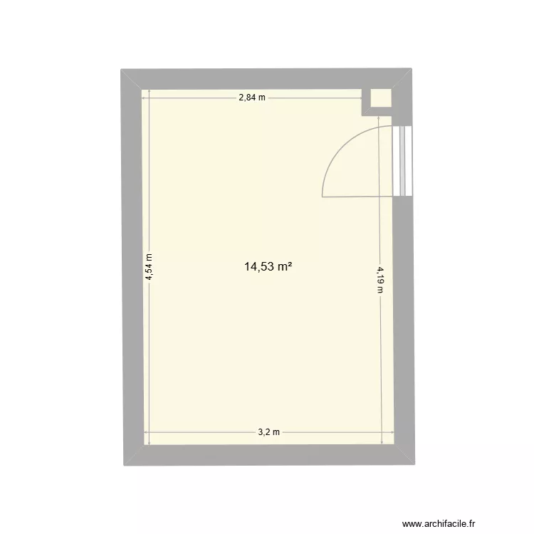 CUISINE. Plan de 1  et 15 m²