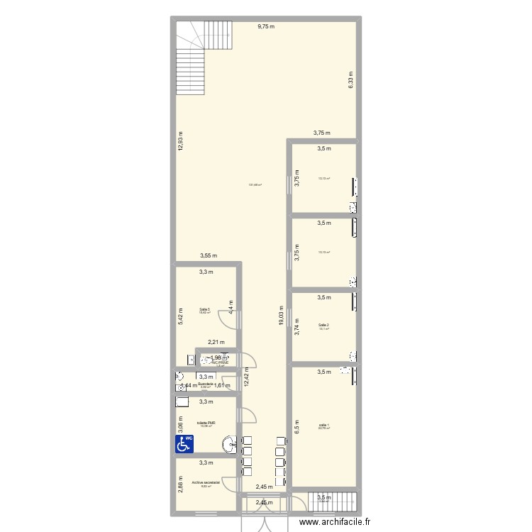 plan cabinet medical. Plan de 12 pièces et 239 m2