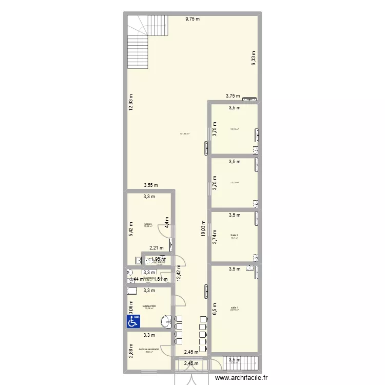 plan cabinet medical. Plan de 12 pièces et 239 m²