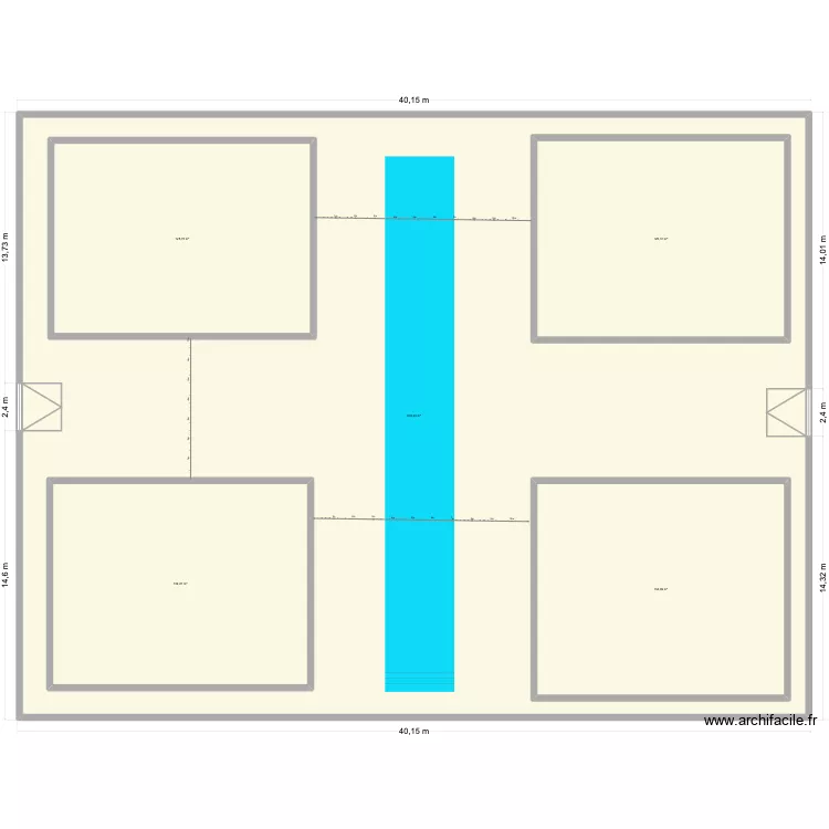 CITE GOUANA. Plan de 5 Pièces et 1717 m²