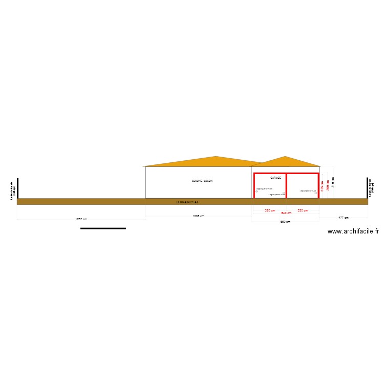 Plan coupe APRES 2. Plan de 0 pièce et 0 m2